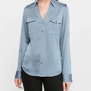 Express Blue Portofini Shirt NWT